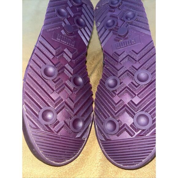 Puma Roma Mono Translucent Suede Sneakers Womens 6.5 Purple Clean Rare Shoes Gym - Picture 10 of 16